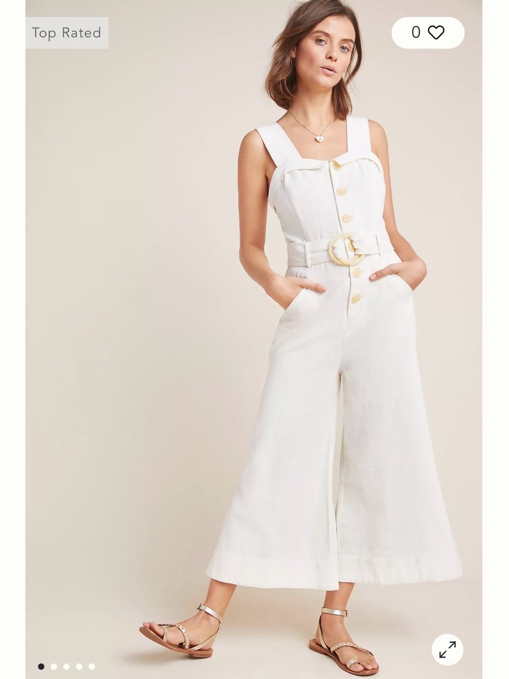 Anthropologie Cape Cod jumpsuit - size 4 - Picture 2 of 16